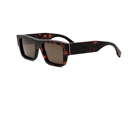 Fendi FE40118I 54E 53 Red Havana Sunglasses FE40118I